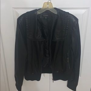 Retro leather jacket